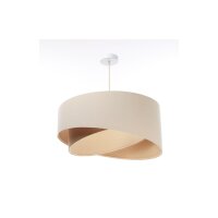 Lampe à suspendre en lin E27 ronde Ø 50 cm...