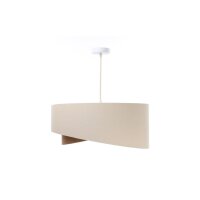 Lampe à suspendre en lin E27 ronde Ø 50 cm...