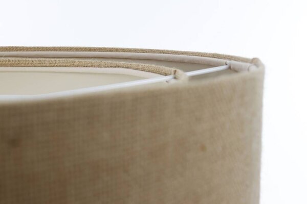 Lampe à suspendre tissu E27 D : 40 cm Tissu naturel Moderne INGRAM