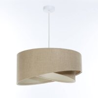Lampe à suspendre tissu E27 D : 40 cm Tissu...