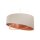 Suspension lin E27 ronde D : 50 cm Moderne Beige Cuivre