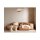 Suspension lin E27 ronde D : 50 cm Moderne Beige Cuivre
