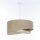 Boho Lampe à suspendre Tissu D : 50 cm rond E27 Naturel Moderne INGRAM
