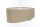 Suspension Abat-jour en tissu rond D : 40 cm Nature Crème Tissu E27
