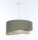 Suspension Tissu Vert Crème E27 ronde Ø 40 cm Moderne