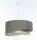 Suspension Tissu Vert Beige E27 ronde Ø 60 cm Moderne