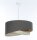 Suspension E27 ronde Ø 40 cm Marron Beige Tissu Moderne