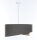 Lampe à suspendre ronde D : 50 cm E27 Marron Beige Tissu Moderne