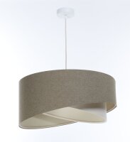 Lampe à suspendre tissu Ø 60 cm rond grand...