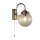 Lampe de miroir avec interrupteur IP44 E14 en laiton antique