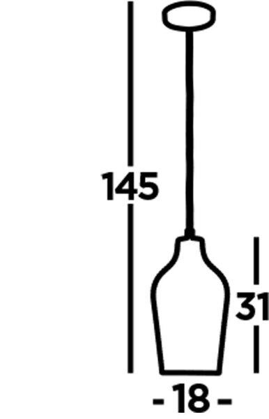 Lampe à suspendre verre fumé E27 Ø 17,5 cm chrome gris BRODY