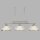 Suspension verre métal L : 99 cm H : max. 1,2 m en argent