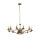 Lustre en laiton antique E14 métal 12 flammes Ø 88 cm