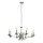 Lustre métal 8 flammes E14 chrome Ø 72 cm AMANDA