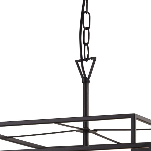 Lampe à suspendre métal L : 45 cm noir mat bronze E27