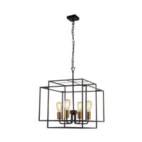Lampe à suspendre métal L : 45 cm noir mat...