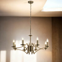 Lustre laiton antique E14 métal Ø 72 cm 8...