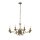Lustre laiton antique E14 métal Ø 72 cm 8 flammes