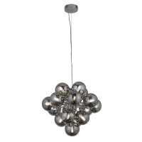 Lampe à suspendre verre Ø 41 cm 17x G9 gris...