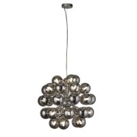 Suspension verre fumé Ø 51 cm 27x G9 Gris...