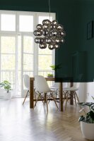 Suspension verre fumé Ø 51 cm 27x G9 Gris...