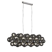 Suspension grande L : 100 cm 25x G9 Verre fumé...