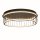 Plafonnier LED rond Ø 60 cm noir blanc 3000 K 861 lm