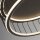 Plafonnier LED rond Ø 60 cm noir blanc 3000 K 861 lm