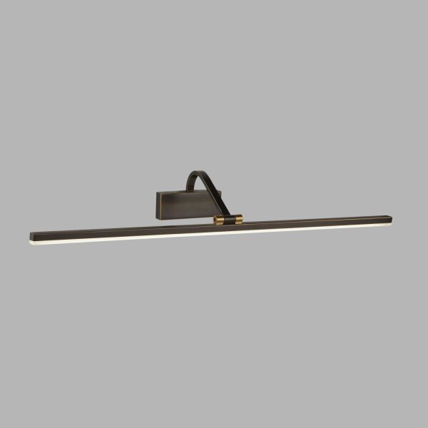 Lampe à tableau LED en noir et or antique 3000 K L : 70 cm de long