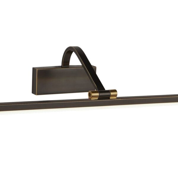 Lampe à tableau LED en noir et or antique 3000 K L : 70 cm de long