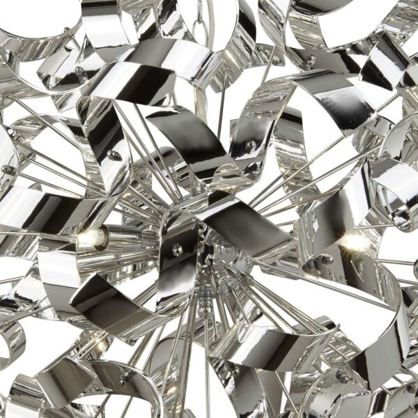 Suspension chrome D : 60 cm Métal 6x G9 décoratif