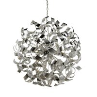Suspension chrome D : 60 cm Métal 6x G9...