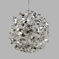 Suspension chrome D : 60 cm Métal 6x G9...