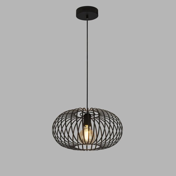 Suspension Noir Ø 39 cm Métal Abat-jour E27 ERIC