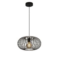 Suspension Noir Ø 39 cm Métal Abat-jour E27...