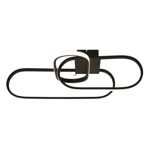 Plafonnier LED noir 3000/4500/6500 K 1812 lm métal