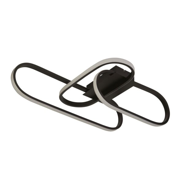 Plafonnier LED noir 3000/4500/6500 K 1812 lm métal