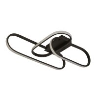 Plafonnier LED noir 3000/4500/6500 K 1812 lm métal