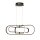 Lampe à suspendre LED noire couleur de lumière réglable L : 80 cm