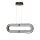 Lampe à suspendre LED noire couleur de lumière réglable L : 80 cm