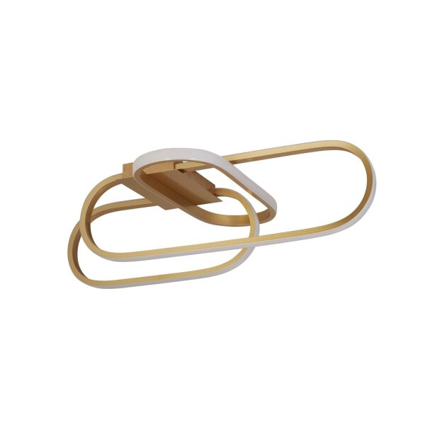 Plafonnier LED doré L : 65 cm Couleur de lumière réglable