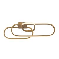 Plafonnier LED doré L : 65 cm Couleur de...
