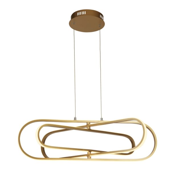 Suspension LED en or 3000/4500/6500 K L : 80 cm