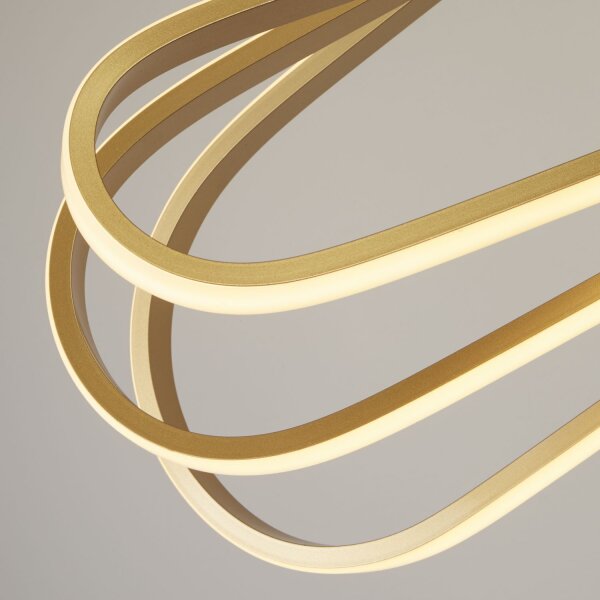 Suspension LED en or 3000/4500/6500 K L : 80 cm