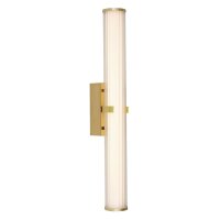 Applique LED salle de bain 63 cm IP44 verre m&eacute;tal...