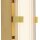 Applique LED salle de bain 63 cm IP44 verre métal doré
