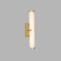 Applique LED IP44 verre métal doré 43 cm...
