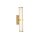Applique LED IP44 verre métal doré 43 cm salle de bain miroir