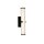 Lampe LED pour miroir IP44 verre H : 43 cm clair noir 3000 K