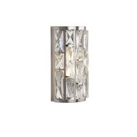Applique avec interrupteur H : 27 cm Cristal Art D&eacute;co